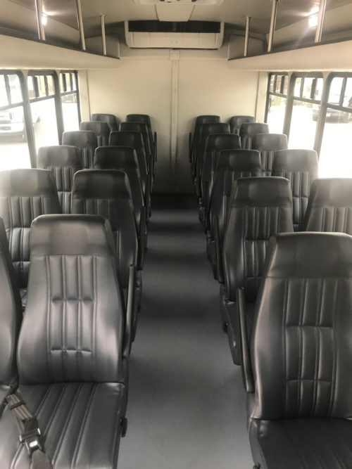 Image of interior of trolley on American Limousines website