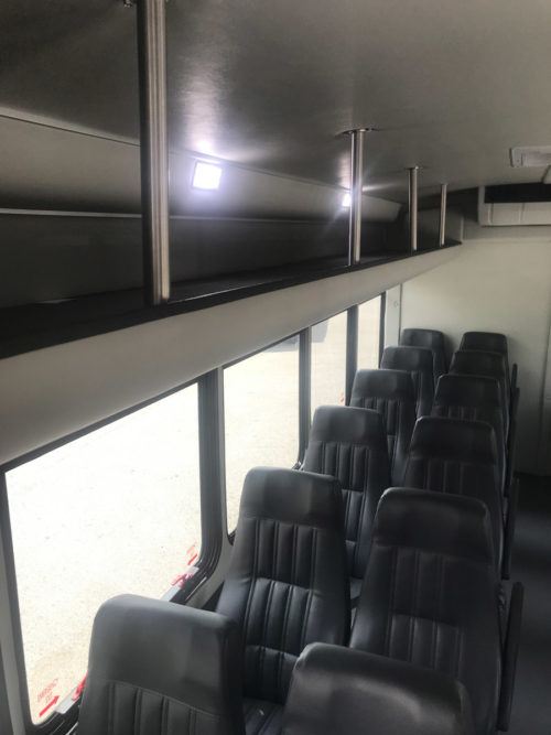 Image of interior of bus on American Limousines website