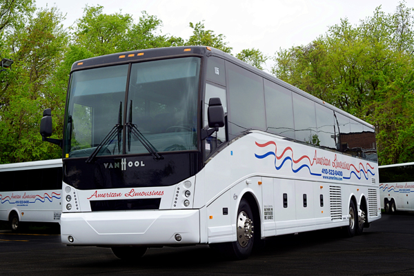 Image of American Limousines shuttle bus