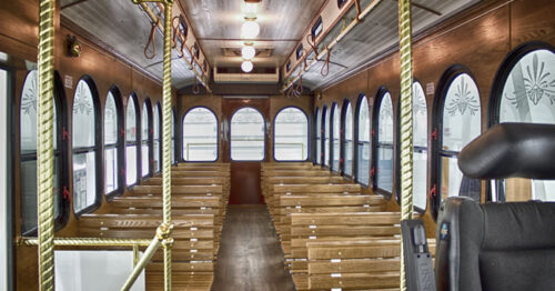 white-trolley-interior-Baltimore-Maryland